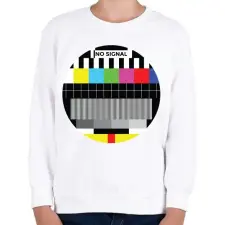 PRINTFASHION No signal - Gyerek pulóver - Fehér gyerek pulóver, kardigán