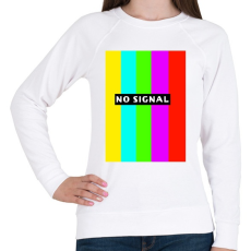 PRINTFASHION no signal - Női pulóver - Fehér