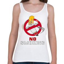 PRINTFASHION no smoking - Női atléta - Fehér női trikó