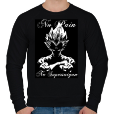 PRINTFASHION no supersaiyan - Férfi pulóver - Fekete
