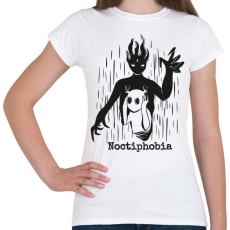 PRINTFASHION Noctiphobia - Női póló - Fehér