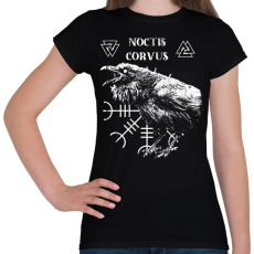 PRINTFASHION Noctis Corvus - Okkult Design - Női póló - Fekete