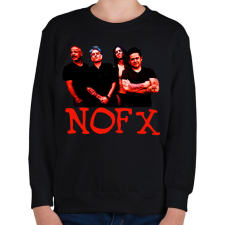 PRINTFASHION nofx - Gyerek pulóver - Fekete gyerek pulóver, kardigán