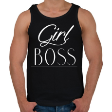 PRINTFASHION Női főnök - Férfi atléta - Fekete