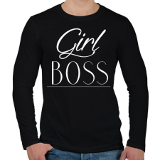 PRINTFASHION Női főnök - Férfi hosszú ujjú póló - Fekete női póló