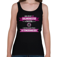 PRINTFASHION Női kalandmester - Női atléta - Fekete