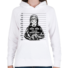 PRINTFASHION Női motoros - Női kapucnis pulóver - Fehér