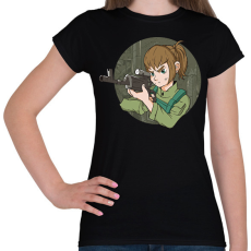 PRINTFASHION Női sniper - Női póló - Fekete