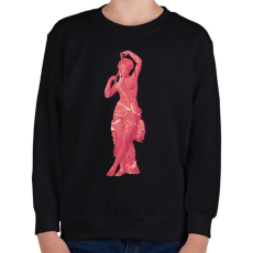 PRINTFASHION Női szobor - Gyerek pulóver - Fekete
