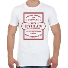 PRINTFASHION Nők gyöngye - Névvel, évszámmal - Férfi póló - Fehér férfi póló