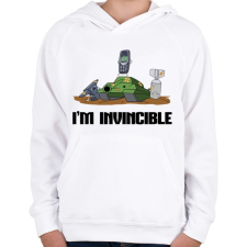 PRINTFASHION NOKIA 3310 - A legenda - Gyerek kapucnis pulóver - Fehér gyerek pulóver, kardigán