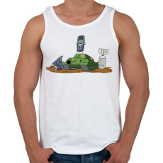 PRINTFASHION Nokia 3310, az elpusztíthatatlan - Férfi atléta - Fehér