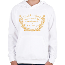 PRINTFASHION Nőnapi köszöntő - Gyerek kapucnis pulóver - Fehér gyerek pulóver, kardigán