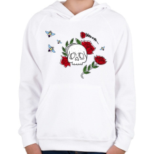 PRINTFASHION Nonbeenary - Gyerek kapucnis pulóver - Fehér gyerek pulóver, kardigán