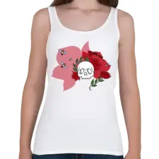 PRINTFASHION Nonbeenary háttérrel - Női atléta - Fehér női trikó