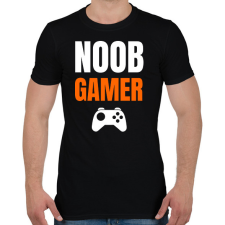 PRINTFASHION Noob Gamer - Férfi póló - Fekete férfi póló