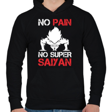 PRINTFASHION nopain - Férfi kapucnis pulóver - Fekete