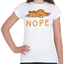 PRINTFASHION NOPE - Női póló - Fehér női póló