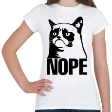 PRINTFASHION Nope - Női póló - Fehér