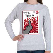PRINTFASHION Nope! - Női pulóver - Sport szürke női pulóver, kardigán
