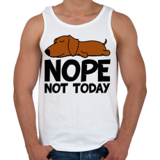 PRINTFASHION Nope not today - Férfi atléta - Fehér