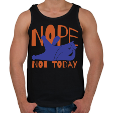 PRINTFASHION Nope - Not today - Férfi atléta - Fekete atléta, trikó