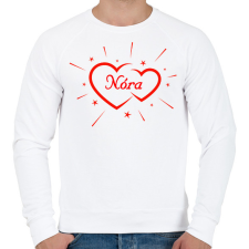 PRINTFASHION Nóra - Férfi pulóver - Fehér férfi pulóver, kardigán
