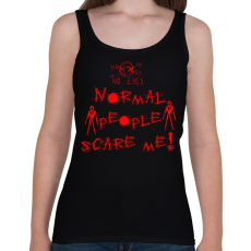 PRINTFASHION normális ember féltőlem - Női atléta - Fekete