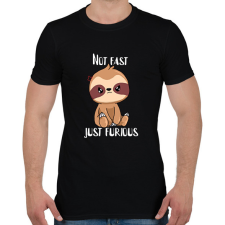 PRINTFASHION Not fast just furious - Férfi póló - Fekete férfi póló