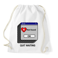 PRINTFASHION not found - Sportzsák, Tornazsák - Fehér tornazsák