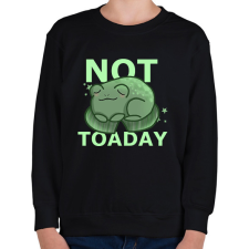 PRINTFASHION not toad-day - Gyerek pulóver - Fekete gyerek pulóver, kardigán
