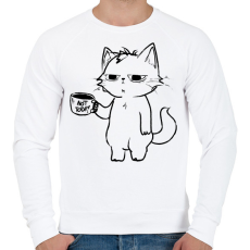 PRINTFASHION not today cat - Férfi pulóver - Fehér