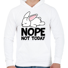 PRINTFASHION Not today puppy - Férfi kapucnis pulóver - Fehér