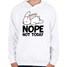 PRINTFASHION Not today puppy - Gyerek kapucnis pulóver - Fehér