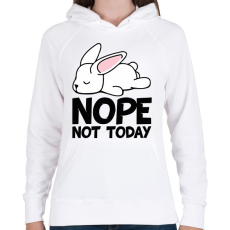 PRINTFASHION Not today puppy - Női kapucnis pulóver - Fehér