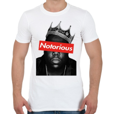 PRINTFASHION Notorious Big - Férfi póló - Fehér férfi póló