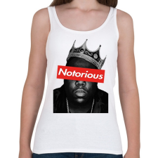 PRINTFASHION Notorious Big - Női atléta - Fehér női trikó