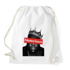 PRINTFASHION Notorious Big - Sportzsák, Tornazsák - Fehér tornazsák