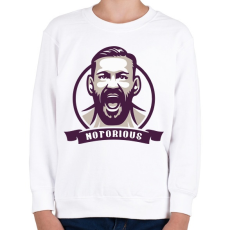PRINTFASHION Notorious - Gyerek pulóver - Fehér