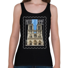 PRINTFASHION Notre Dame - Női atléta - Fekete női trikó