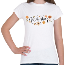 PRINTFASHION November - Női póló - Fehér női póló