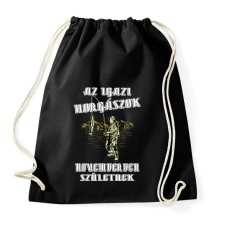 PRINTFASHION Novemberi horgász - Sportzsák, Tornazsák - Fekete tornazsák