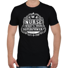 PRINTFASHION Nővér a szuperhatalom - Férfi póló - Fekete férfi póló