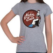 PRINTFASHION Nuka Cola - Női póló - Sport szürke női póló