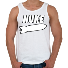 PRINTFASHION Nuke - Férfi atléta - Fehér atléta, trikó
