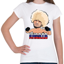PRINTFASHION Nurmagomedov - Női póló - Fehér női póló