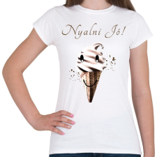 PRINTFASHION nyalni jó - Női póló - Fehér női póló