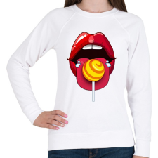 PRINTFASHION Nyalóka - Női pulóver - Fehér női pulóver, kardigán