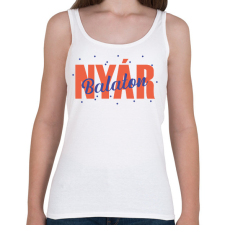 PRINTFASHION Nyár - Balaton - Női atléta - Fehér női trikó