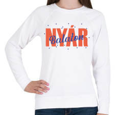 PRINTFASHION Nyár - Balaton - Női pulóver - Fehér női pulóver, kardigán